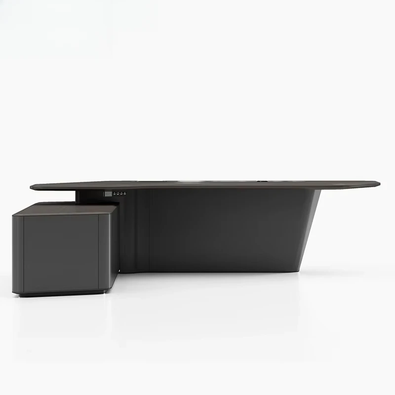Office Tech And Management - Forma de L com gaveta Gerenciador