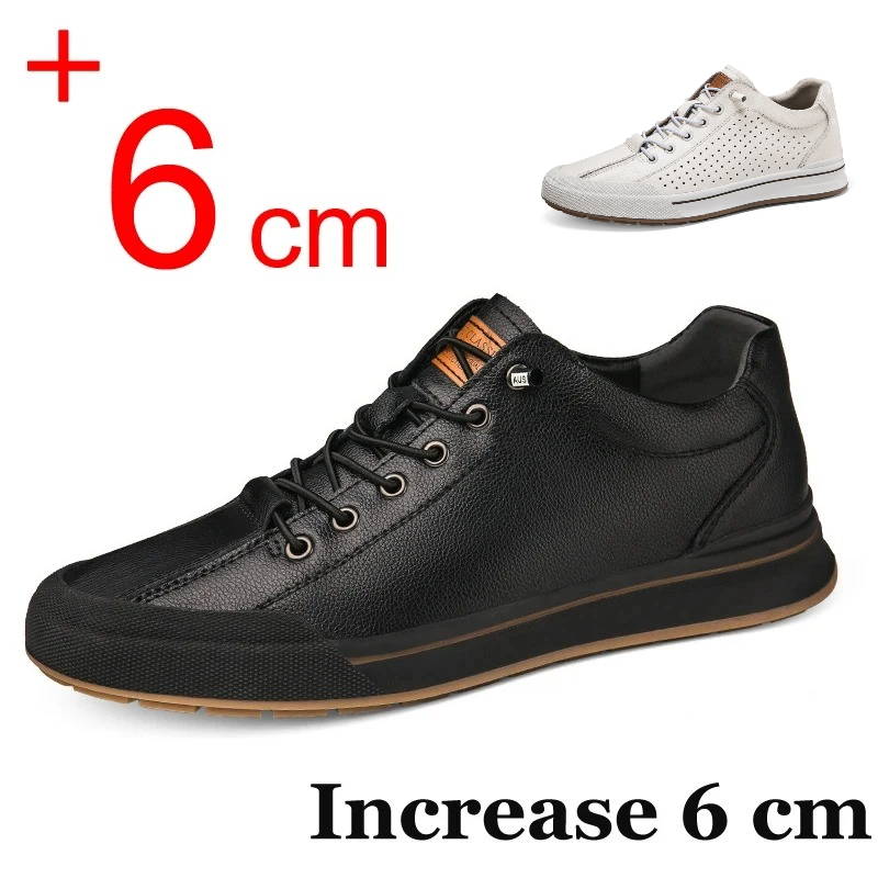 Office High Tech - Sapatos Casuais Masculinos de Couro Genuíno