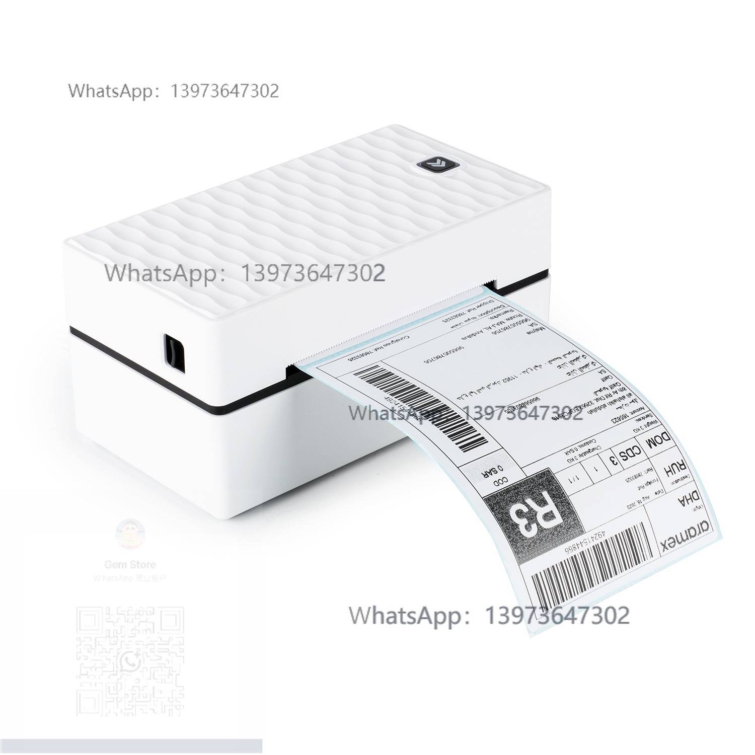 Label Printer Thermal - 4x6 USB Bluetooth Impressora Térmica Desktop
