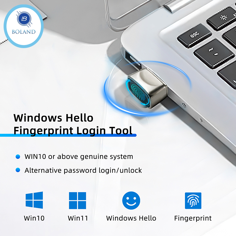Pc Security Lock - Mini bloqueio biométrico de impressão digital,