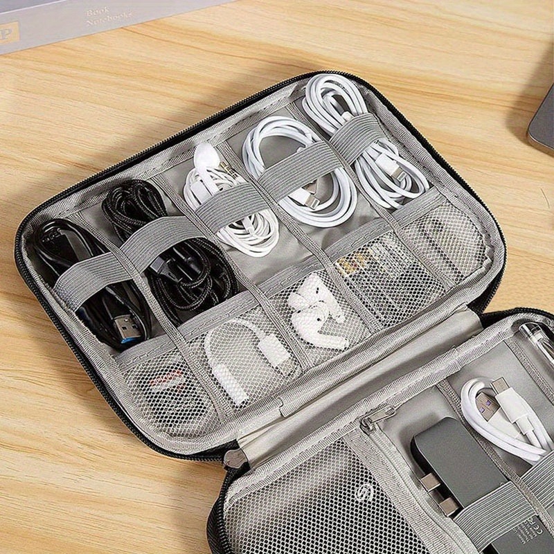 Office Tech Bag - Caixa de Acessórios Eletrônicos com Múltiplos