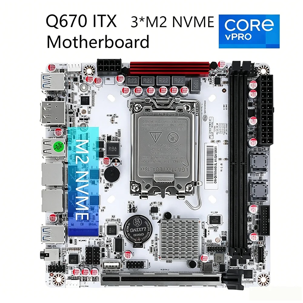 Kit de Placa Mãe Q670 ITX NAS, - Office Tech Products avaliação e preço