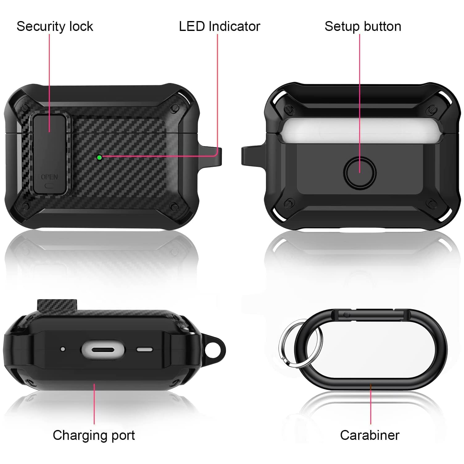 Para airpods 4 gen luxo seguro - Pc Security Lock avaliação e preço