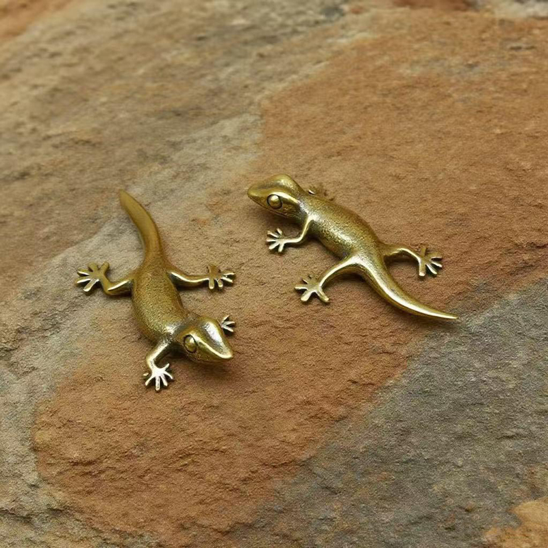 Feito à mão bronze retro gecko - Office Hi Tech avaliação e preço